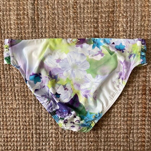 Jantzen Floral Underwire Pushup Bikini Size 8 - Picture 5 of 9